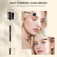 Thumbnail for Image 5 of docolor 3 Head Eyebrow Eyelash Shaper Eyelash Comb Double Head Brush Makeup Grooming Tool