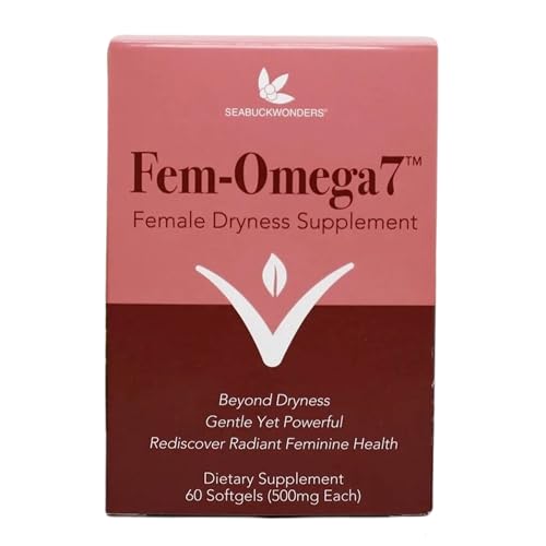 Image 1 of Default Title for the product SEABUCKWONDERS Fem-Omega7 Vaginal Moisture Support, 60 Softgels