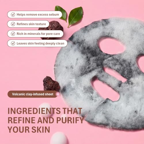 Image 4 of Purederm Volcanic Bubble Face Mask 10 Pack