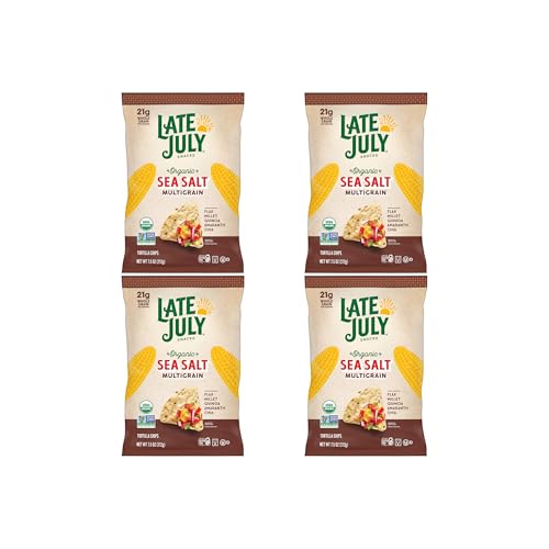 Image 1 of Default Title for the product Late July Organic Sea Salt Multigrain Tortilla Chips, 7.5 Ounce Pack of 4