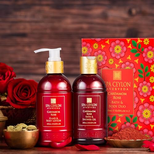 Image 5 of SPA CEYLON Cardamom Rose Bath and Body Duo Set 250ml x 2