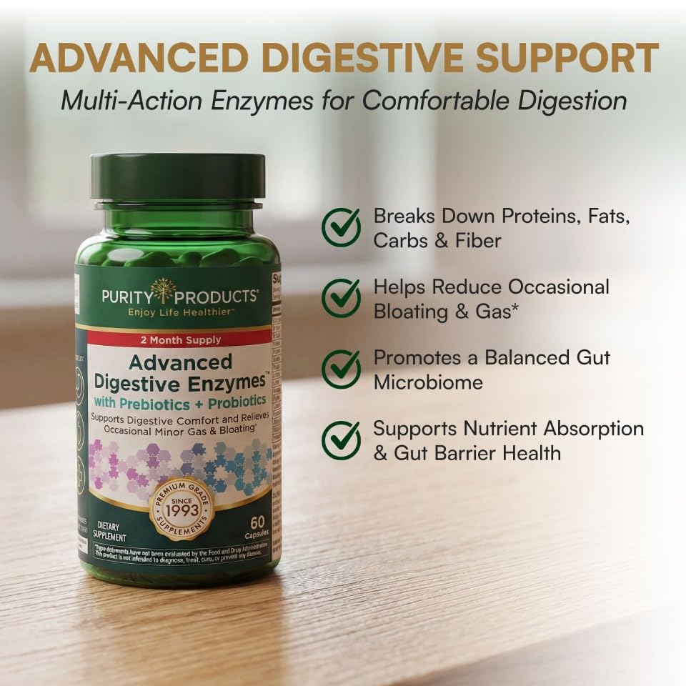 Image 3 of Purity Products Advanced Digestive Enzymes with Probiotics & Prebiotics