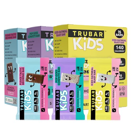 Image 1 of Default Title for the product TRUBAR Kids Protein Bars Snack Pack Variety Box 15 Count