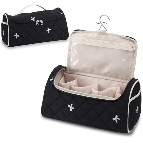 Image 1 of Bow A-Black for the product GISMTR Quilted Hair Tools Travel Case
