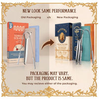Thumbnail for Image 2 of MasterMedi Tongue Scraper with Multicolor Cases (2 Pack)