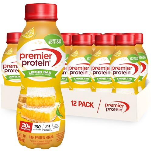 Image 1 of Default Title for the product Premier Protein LIMITED EDITION 30g Shake, Lemon Bar, 12 Pack