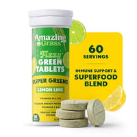 Thumbnail for Image 4 of Amazing Grass Fizzy Green Superfood Tablets, Lemon Lime, 60 Count