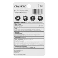 Thumbnail for Image 6 of ChapStick Classic Variety Flavored Lip Balm Sticks with 24 Moisture, 3-Pack
