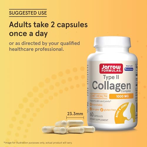 Image 8 of Jarrow Formulas Type II Collagen Complex 1000 mg Supplements, 60 Capsules, 30 Day Supply