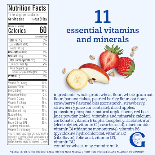 Image 2 of Gerber Hearty Bits Multigrain Banana Apple Strawberry, 8 Oz, 5 Pack