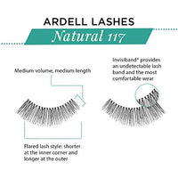 Thumbnail for Image 3 of Ardell False Eyelashes 117 - Black, Natural Look & Flared Wispy Strip Lashes for Everyday Glam, 4 Pack