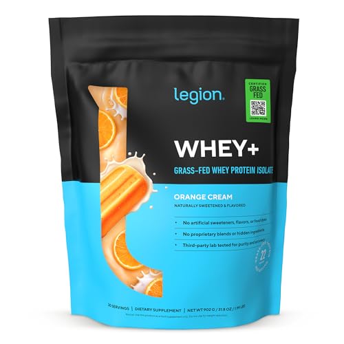 Image 6 of Orange Cream / 30 Servings (Pack of 1) for the product Legion Whey+ Protein Isolate Grass Fed