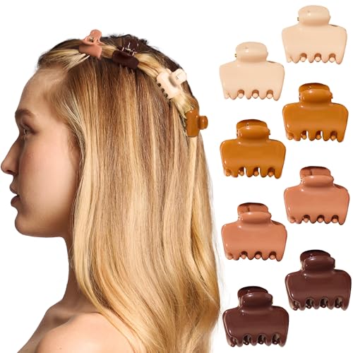 Image 1 of Default Title for the product Kitsch Small Hair Clips for Women and Girls - Sedona, 8pc Set