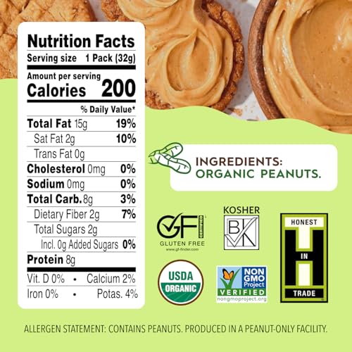 Image 5 of Once Again Organic Peanut Butter Packets Single Serve - 1.15oz, 10 Pack