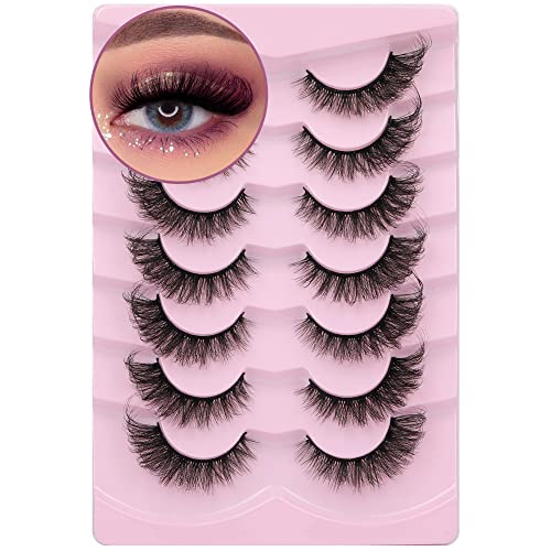 Image 1 of Default Title for the product Winifred Russian Strip Lashes Cat Eye Fox Eye Faux Mink Lashes 20MM Pack 7 Pairs