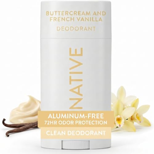 Image 1 of Default Title for the product Native Deodorant Contains Naturally Derived Ingredients, 72 Hour Odor Control, Deodorant for Women and Men, Aluminum Free, Buttercream & French Vanilla 2.65oz (Pack of 12)