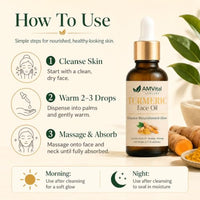 Thumbnail for Image 4 of AMVital Turmeric Face Oil with Jojoba Rosehip and Moringa, 1 fl oz