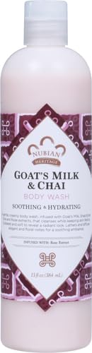 Thumbnail for Image 2 of Nubian Heritage Body Wash Goats Milk and Chai Soothing & Hydrating Body Cleanser, 13 Fl Oz (Pack of 12)