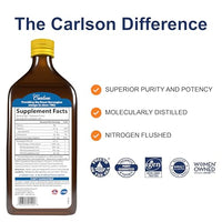 Thumbnail for Image 2 of Carlson The Very Finest Fish Oil, 1600 mg, Omega-3s, 500 mL (16.9 Fl. Oz)