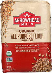 Thumbnail for Image 1 of Default Title for the product Arrowhead Mills Flour White Enriched Unbleached, 5-pounds (Pack of 8)