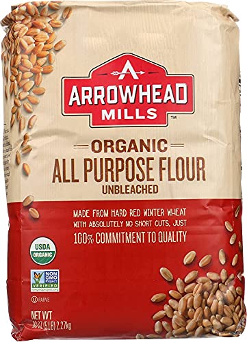 Image 1 of Default Title for the product Arrowhead Mills Flour White Enriched Unbleached, 5-pounds (Pack of 8)