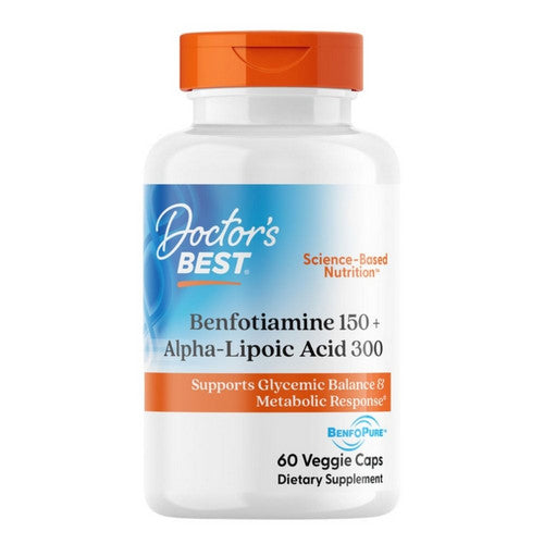 Doctors Best Benfotiamine 150 + Alpha-Lipoic Acid 300 60 Vcaps