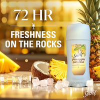 Thumbnail for Image 3 of Secret Antiperspirant Deodorant for Women, Pineapple Paradise Scent, 2.6 oz