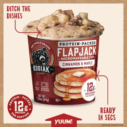 Image 5 of KODIAK CAKES Pancake On the Go, Cinnamon and Maple, 2.26 Ounce (Pack of 12)