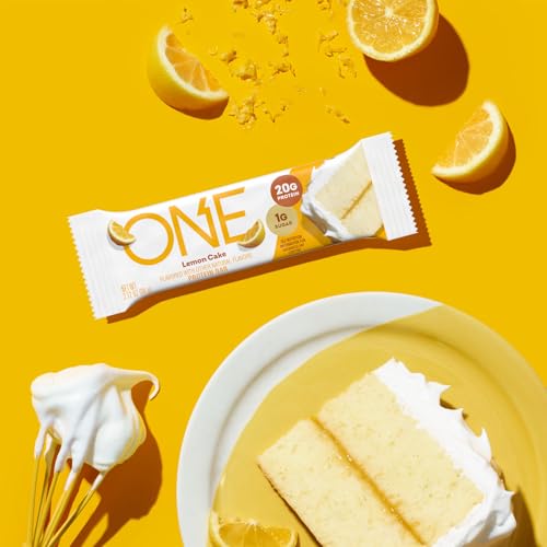 Image 4 of ONE Lemon Cake Protein Bars, 20g Protein, Gluten Free Snacks,12 ct