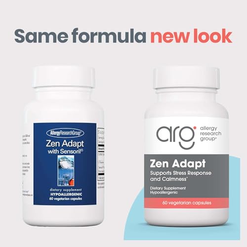 Image 3 of Allergy Research Group ARG Zen Adapt L-Theanine GABA Formula, 60 Capsules