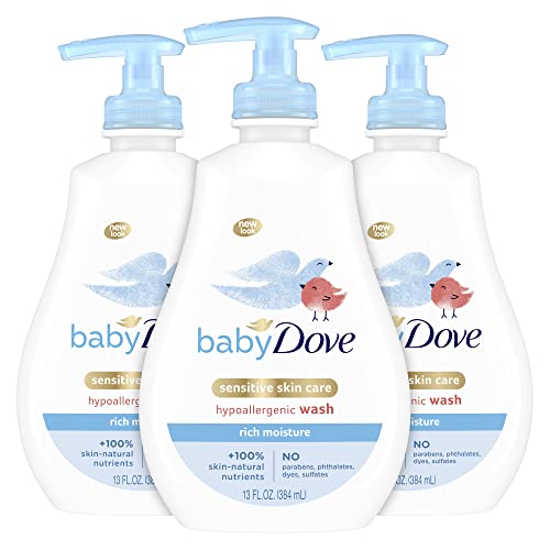 Image 3 of 13 Fl Oz (Pack of 3) for the product Baby Dove Sensitive Skin Care Baby Wash
