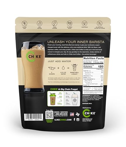 Image 2 of CHIKE Vanilla High Protein Iced Coffee, Protein Coffee Powder, 20g Whey