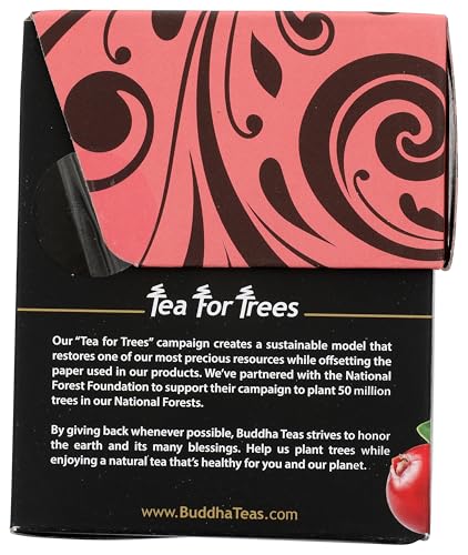 Image 4 of Buddha Teas Organic Cranberry Comfort Blend Herbal Tea, Caffeine Free