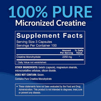 Thumbnail for Image 3 of BodyTech Creatine Monohydrate Capsules, Micronized, 2250 MG, 300 Capsules