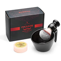 Thumbnail for Image 2 of Black Birch-Synthetic Bristles for the product Anbbas Shaving Brush Set with POP Mug and Shaving Soap