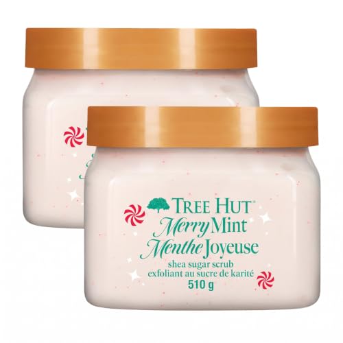 Image 1 of Default Title for the product Tree Hut Merry Mint Shea Sugar Scrub 18 oz Pack of 2