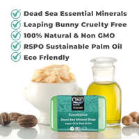 Thumbnail for Image 3 of One With Nature Dead Sea Salt Eucalyptus Soap 7oz 3-Pack