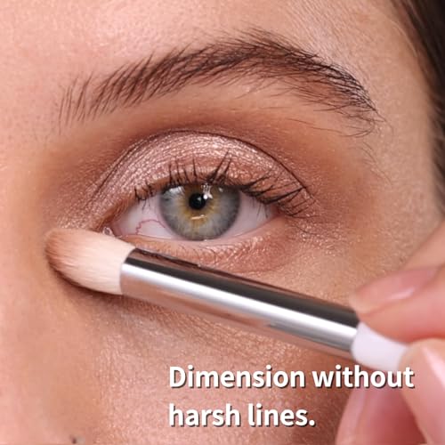 Image 5 of ALBEAUT Tapered Eye Shadow Brush, Medium Powder Eyeshadow Blending Brush for Crease, Fluffy Eye Makeup Tool for Women and Girls (195 Pro Blender)