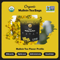 Thumbnail for Image 4 of Buddha Teas Organic Mullein Leaf Tea - Herbal Tea & Caffeine Free