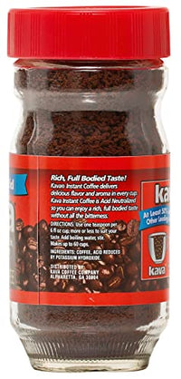 Thumbnail for Image 4 of Kava Low Acid Instant Coffee, Acid Neutralized, 4 Ounce Glass Jar