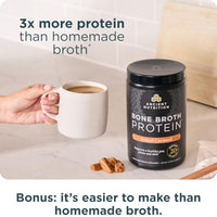 Thumbnail for Image 6 of Ancient Nutrition Grass Fed Bone Broth Protein Powder, Salted Caramel