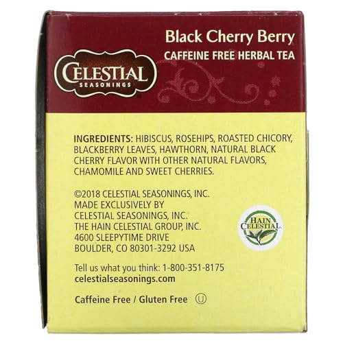 Image 3 of Celestial Seasonings Black Cherry Berry Tea Bags, 20 Count (Pack of 2)