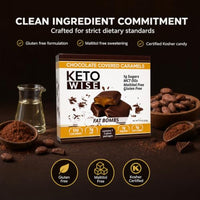 Thumbnail for Image 7 of Keto Wise Fat Bombs Chocolate Covered Caramels, Pack of 7