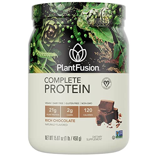Image 1 of Chocolate / 1 Pound (Pack of 1) for the product PlantFusion Complete Vegan Protein Powder