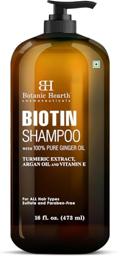 Image 1 of Default Title for the product Botanic Hearth Biotin Shampoo With 100% Pure Ginger Oil - 16 Fl. oz