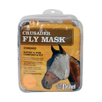 Thumbnail for Crusader Standard Nose Pasture Fly Mask without Ears Weanling Grey 1 Count by Cashel