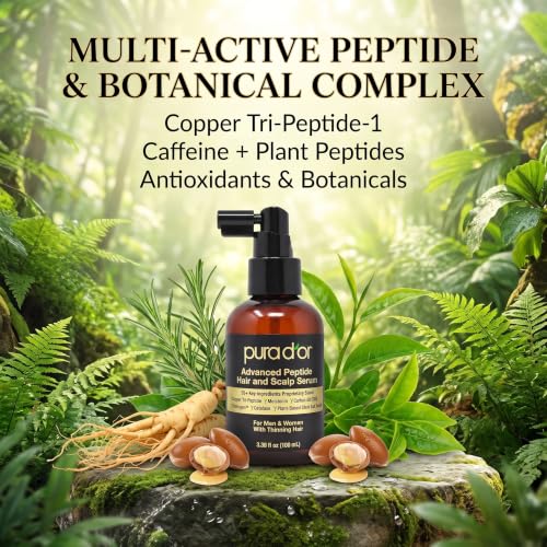 Image 4 of PURA D'OR Advanced Peptide Scalp Serum for Fuller-Looking Hair, 3.38oz
