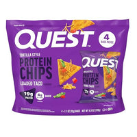 Thumbnail for Image 1 of Default Title for the product Quest Nutrition Loaded Taco Tortilla Style Protein Chips, 1.1 oz (Pack of 4)
