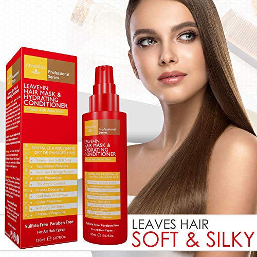 Image 3 of Arvazallia Premium Argan Oil Hair Treatment and Leave-in Mask & Hydrating Conditioner Spray Bundle