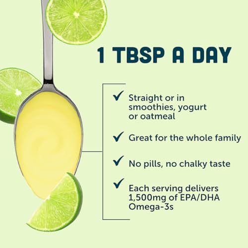 Image 5 of Barlean's Key Lime Pie Omega-3 Fish Oil Liquid, 16oz